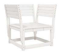 vidaXL Chaise de jardin Blanc Pin massif