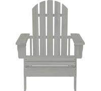 vidaXL Chaise de jardin en bois gris