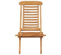 vidaXL Chaise de jardin pliante 50x90x69 cm bois massif teck