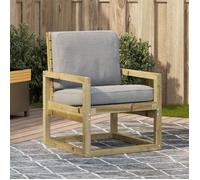 vidaXL Chaise de jardin 57,5x63x76 cm Bois de pin imprégné
