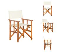vidaXL Chaise de metteur en scène en bois d'acacia massif - Chaises de jardin