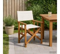 vidaXL Chaise de régie en bois massif d'acacia