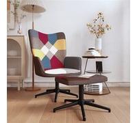 Vidaxl Chaise De Relaxation Avec Repose-Pied Patchwork Tissu Multicolore
