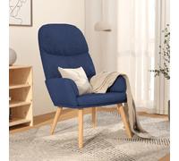 VidaXL Chaise de relaxation - Bleu Tissu