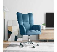 vidaXL Chaise de relaxation Bleu Velours