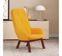 vidaXL Chaise de Relaxation Chaise de Salon Fauteuil de Relaxation Siège de Salon Meuble de Salle de Séjour Intérieur Jaune Moutarde Velours 341225 Jaune G