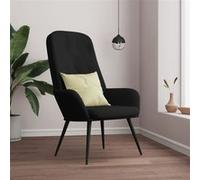 vidaXL Chaise de Relaxation Chaise de Salon Siège de Salon Fauteuil de Relaxation Meuble de Salle de Séjour Intérieur Noir Velours 341200 Noir G