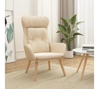 VidaXL Chaise de relaxation - Crème
