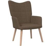 vidaXL Chaise de Relaxation - Marron Tissu