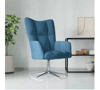 vidaXL Chaise de relaxation Bleu Velours