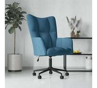 vidaXL Fauteuil de détente 328182 Velours Bleu