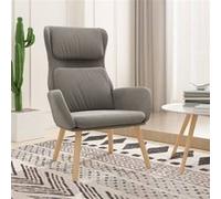 vidaXL Chaise de relaxation Gris clair Velours