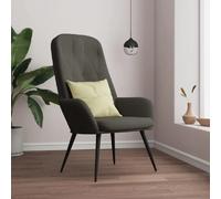 vidaXL Chaise de relaxation - Gris foncé
