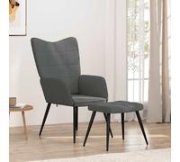 vidaXL Chaise de relaxation - Gris foncé