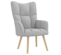 Chaise de relaxation gris nuage tissu, chaise, fauteuil relax, fauteuil relax en tissu, chaise de salon, chaise en 4016766