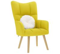 vidaXL Relaxstoel stof lichtgeel4016776 Jaune G