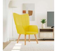 vidaXL Chaise de relaxation Jaune moutarde Tissu