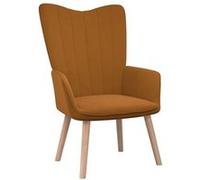 vidaXL Chaise de relaxation Marron Velours