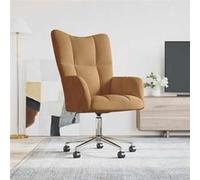 vidaXL Chaise de relaxation Marron Velours328169 Brun G