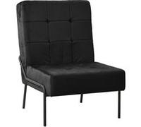 vidaXL Chaise de relaxation 65x79x87 cm Noir Velours