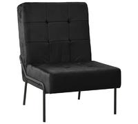 vidaXL Chaise de relaxation 65x79x87 cm Noir Velours