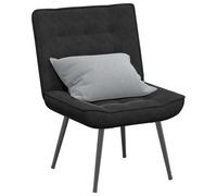 vidaXL Chaise de relaxation noir 64x74x84 cm velours