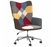 vidaXL Chaise de relaxation Patchwork Tissu Multicolore G