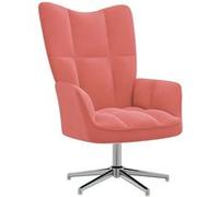 vidaXL Chaise de relaxation Rose Velours