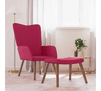 vidaXL Chaise de relaxation rouge bordeaux