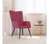 vidaXL Chaise de relaxation Rouge bordeaux Velours