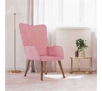 vidaXL Chaise de relaxation Rose Velours