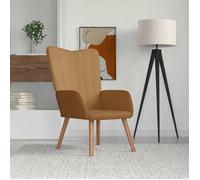 vidaXL Chaise de relaxation Marron Velours