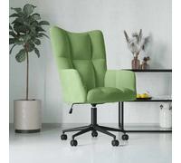 vidaXL Chaise de Relaxation Fauteuil de Détente Siège de Relaxation Chaise de Détente Salon Salle de Séjour Intérieur Vert Clair Velours