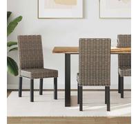 vidaXL Chaise de salle à manger 2 pcs Noir Blanchi 45 x 54 x 93 cm