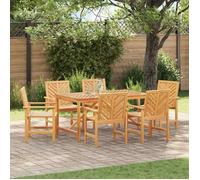 vidaXL Chaise de salle à manger 6 pcs Nature 62,5 x 59 x 89 cm Bois massif Acacia