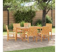 vidaXL Chaise de salle à manger 6 pcs Naturel 62,5 x 59 x 89 cm
