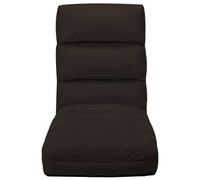 vidaXL Chaise de sol Pliable Marron Similicuir