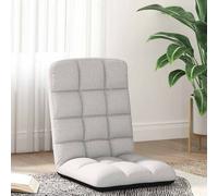 vidaXL Chaise de sol pliante Gris nuage 71x51x62 cm tissu