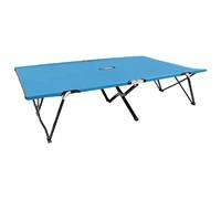 vidaXL Chaise longue 2 places - Acier bleu