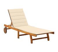 vidaXL Bain de soleil avec support acacia massif