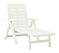 vidaXL Chaise longue Blanche