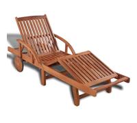 vidaXL Chaise Longue Bois d'acacia Solide