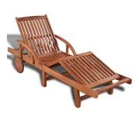Vidaxl Chaise Longue Bois Massif D'acacia