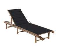 vidaXL Chaise longue de jardin - Bambou