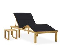 vidaXL Chaise longue de jardin - Pin imprégné