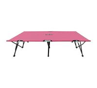 vidaXL Chaise longue double pliable Rose Acier
