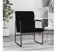 vidaXL Chaise longue en similicuir 55x64x80 cm Noir