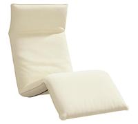 vidaXL Chaise longue pliable Crème 175x54x8,5 cm Tissu Oxford