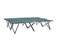 VIDAXL Chaise longue pliable Motif de feuilles