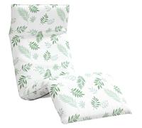 vidaXL Chaise longue Pliable Motif Feuilles 175x54x8,5 cm Tissu Oxford